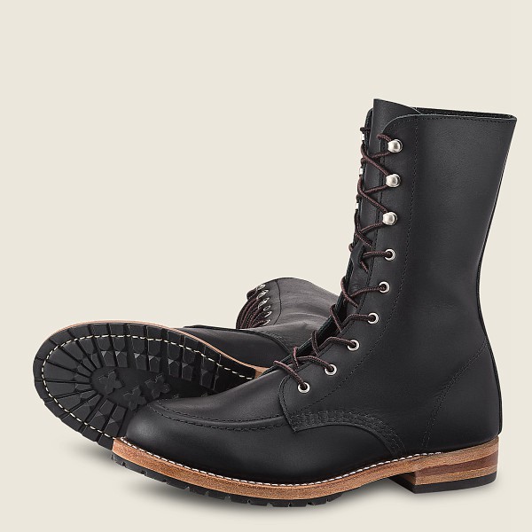 Red Wing Heritage Boots Gracie - Tall Boundary Læder - Svart - Dame 9875-SZIFP